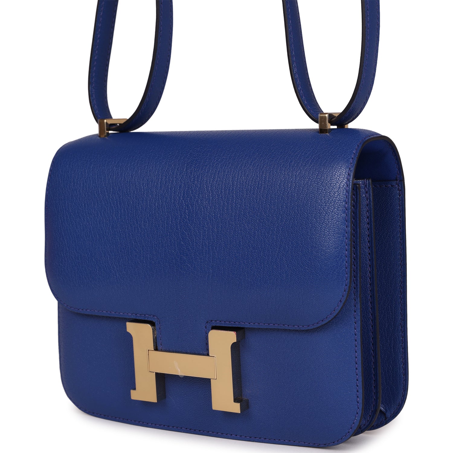 Constance 18 Bleu Royal Chevre Gold Hardware Kilta bags