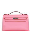 Kelly Pochette Rose D'Ete Swift Palladium Hardware - sneakerlandnet