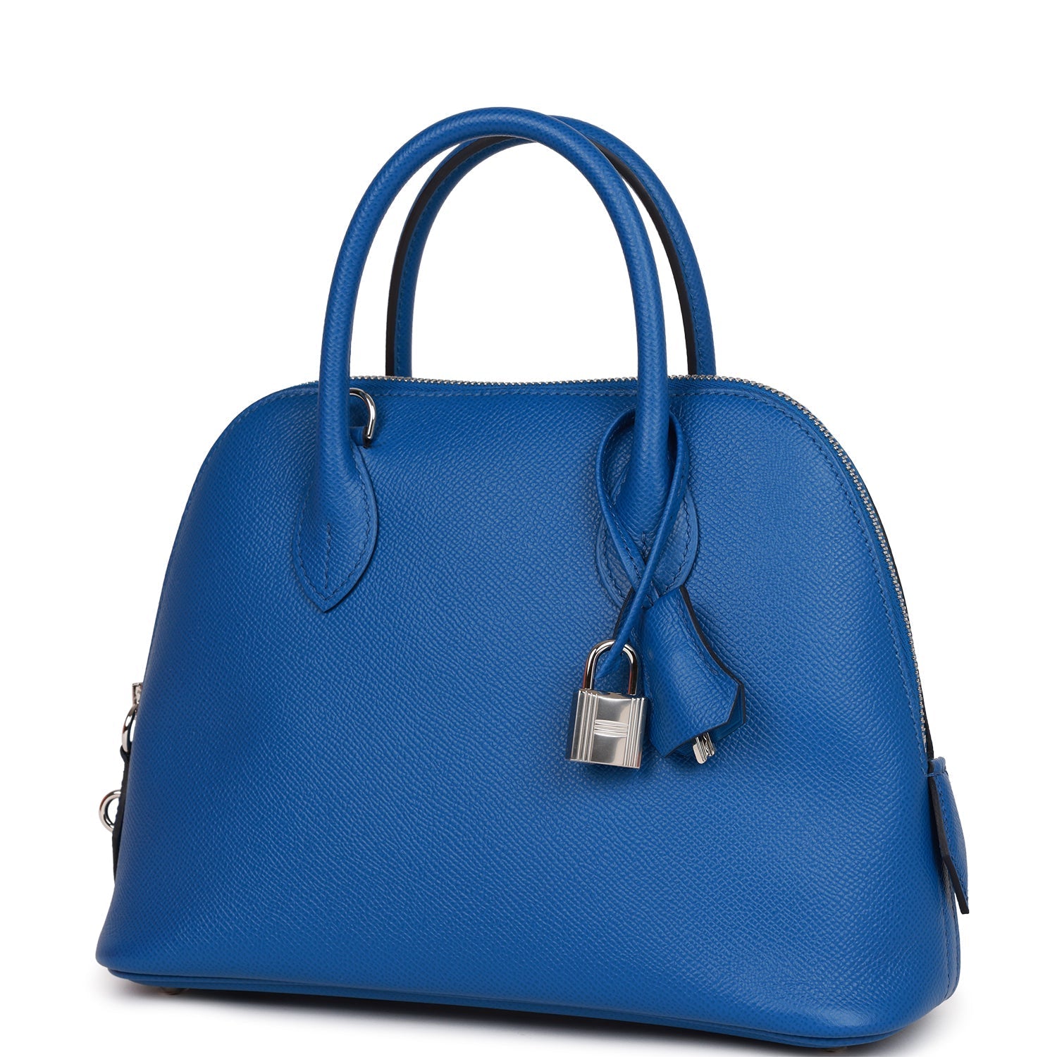 Bolide 25 Bleu France Epsom Palladium Hardware Kilta bags