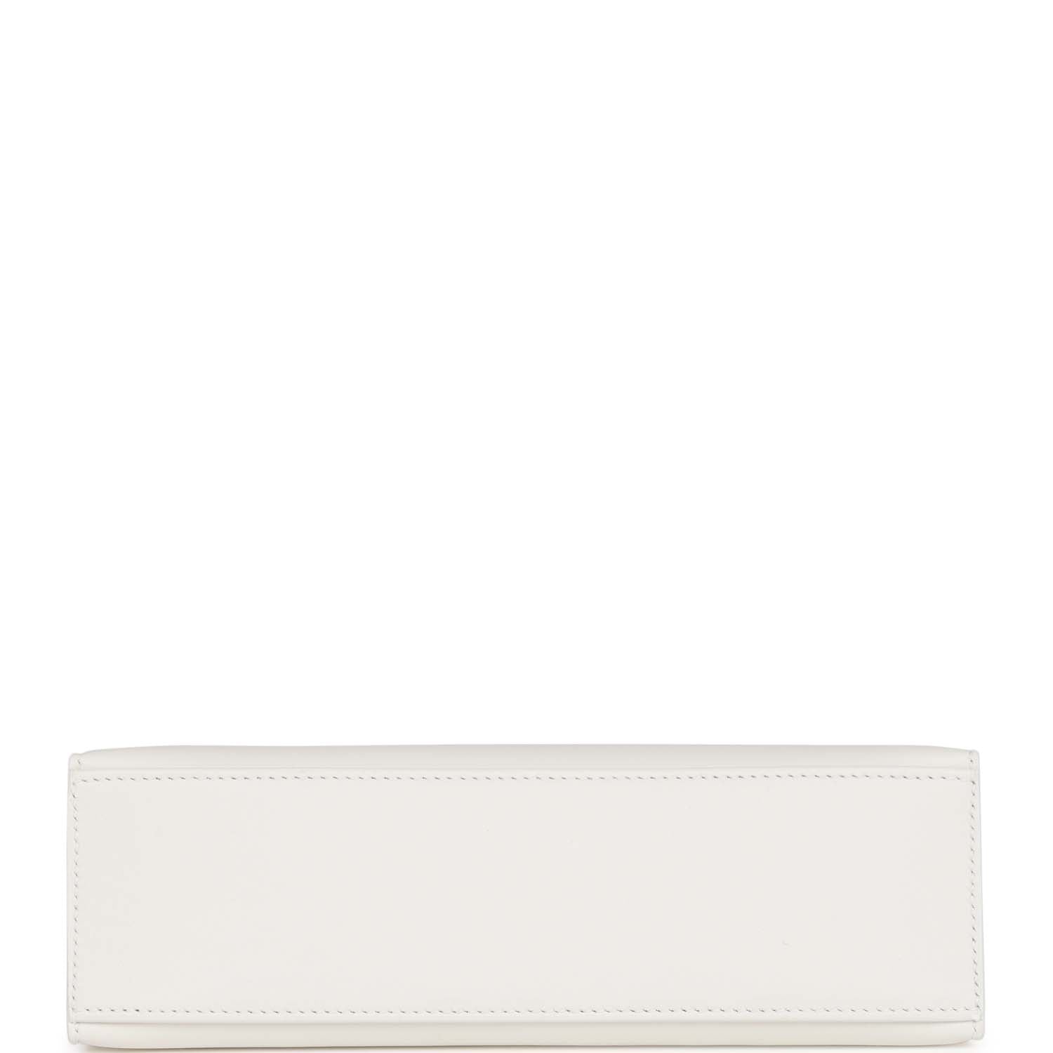 Kelly Pochette White Swift Gold Hardware - sneakerlandnet