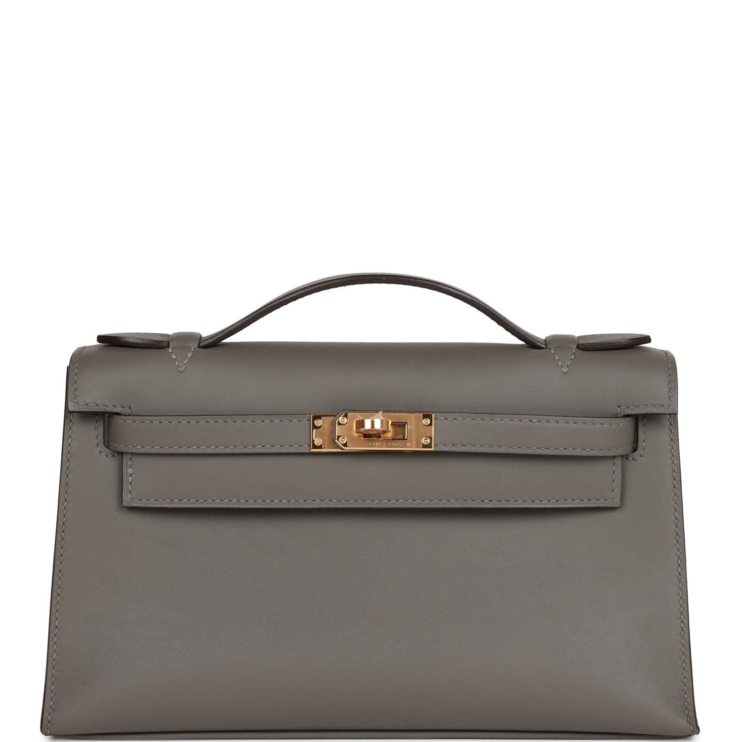 Kelly Pochette Gris Meyer Swift Gold Hardware Kilta bags