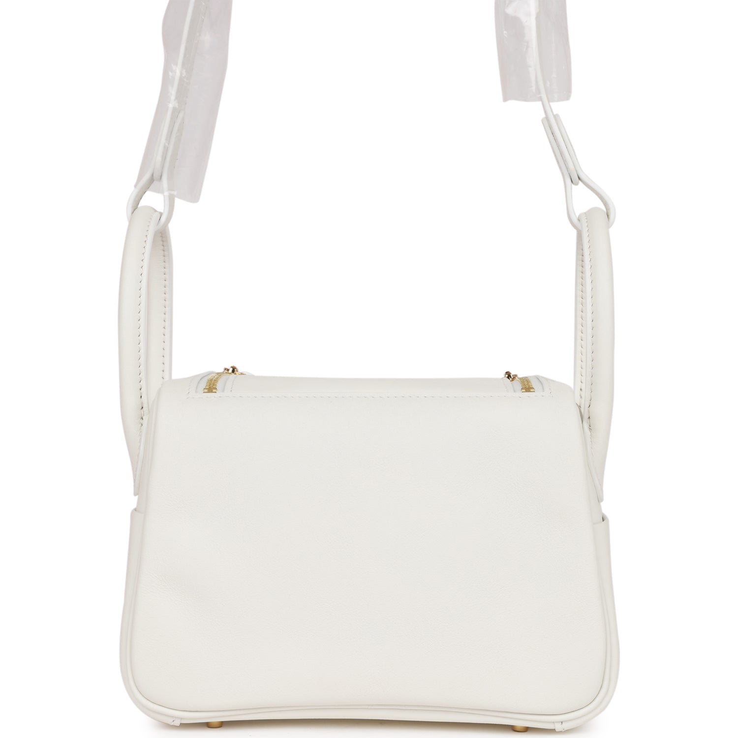 Mini Lindy White Swift Gold Hardware Kilta bags