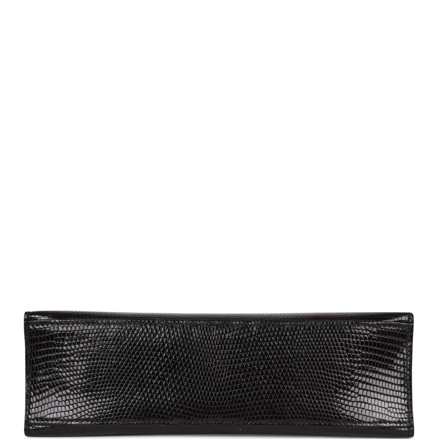 Kelly Pochette Black Lizard Ruthenium Hardware Kilta bags