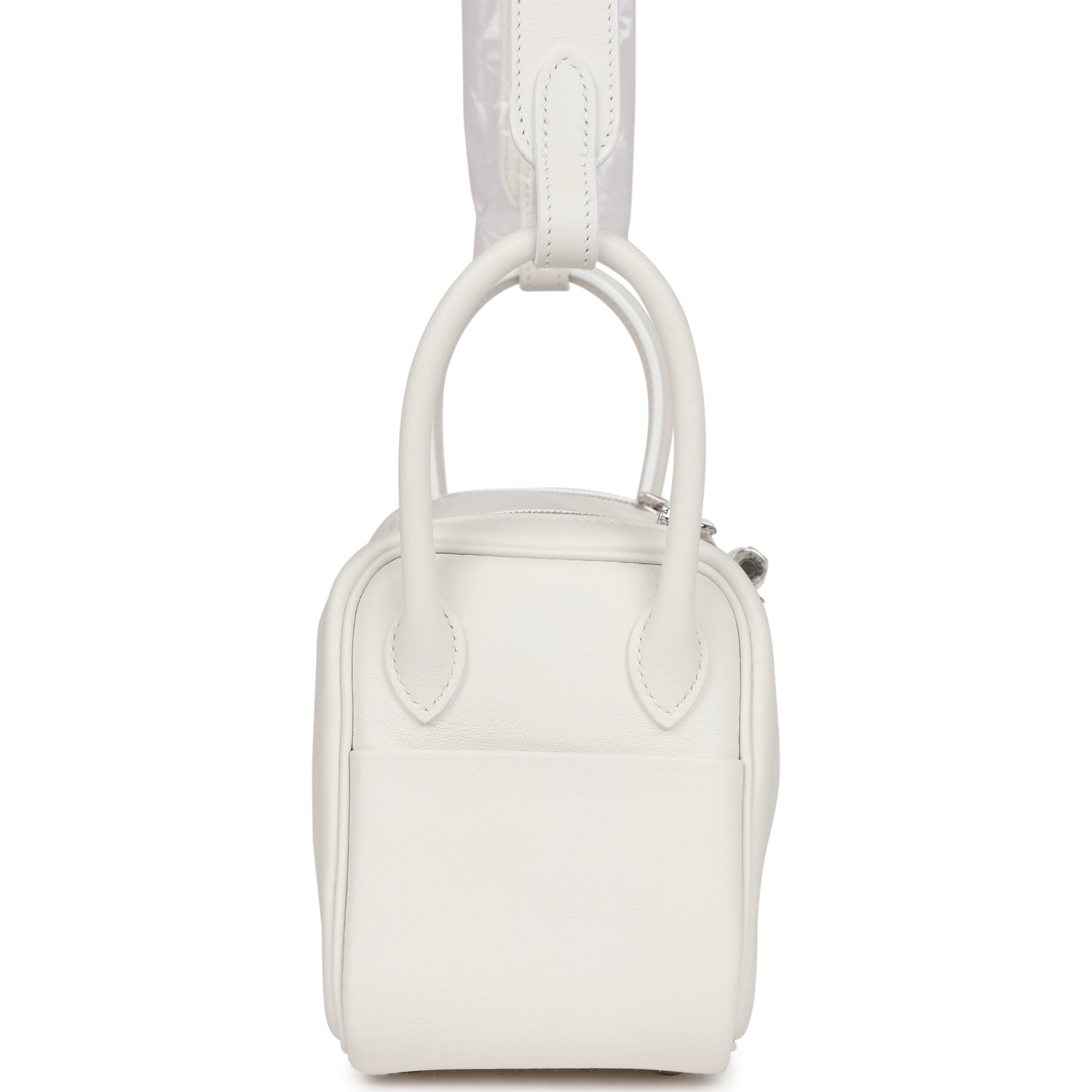 Mini Lindy White Swift Palladium Hardware Kilta bags