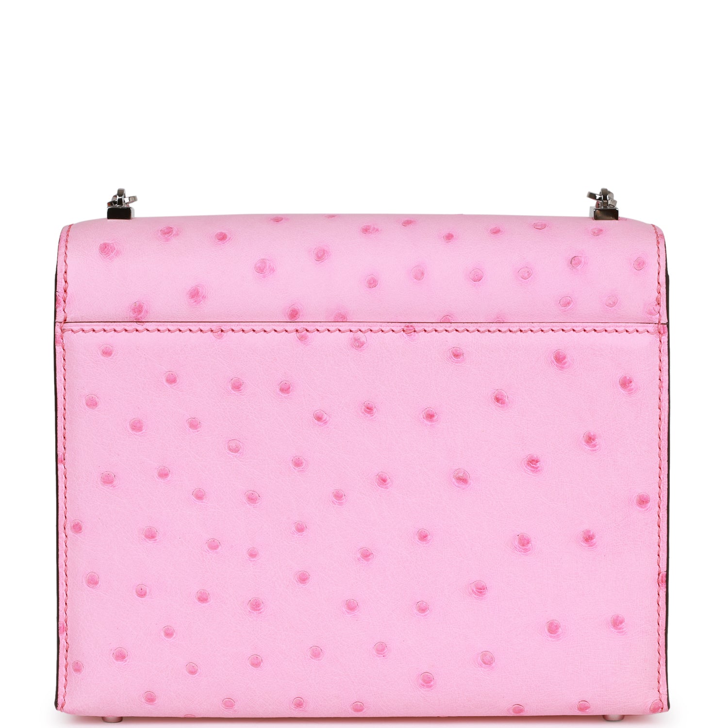 Mini Verrou Chaine Bag Bubblegum Ostrich Palladium Hardware Kilta bags