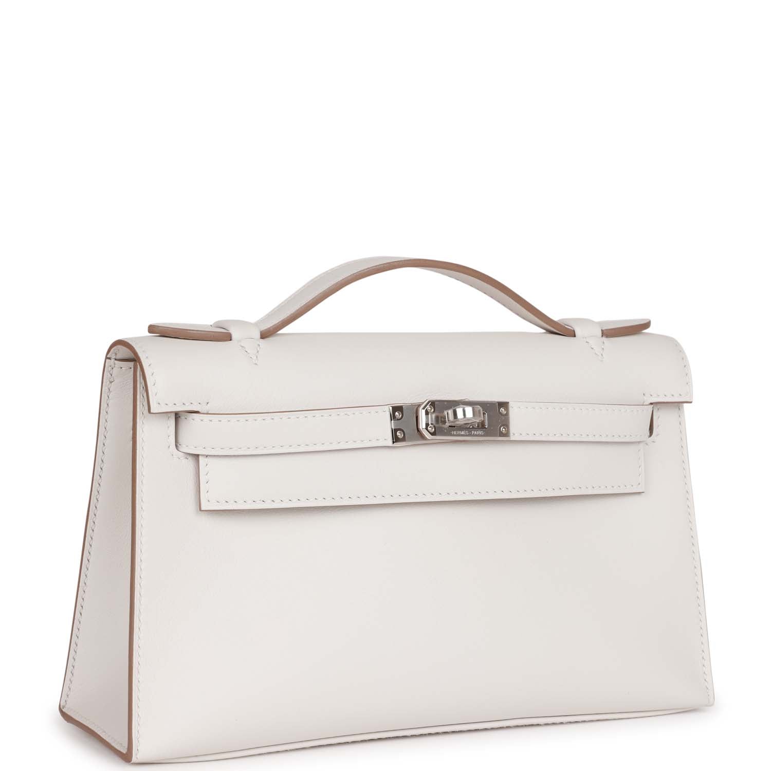 Kelly Pochette Gris Pale Swift Palladium Hardware Kilta bags