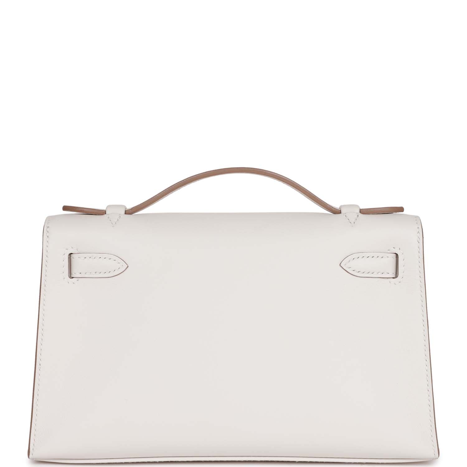 Kelly Pochette Gris Pale Swift Palladium Hardware Kilta bags