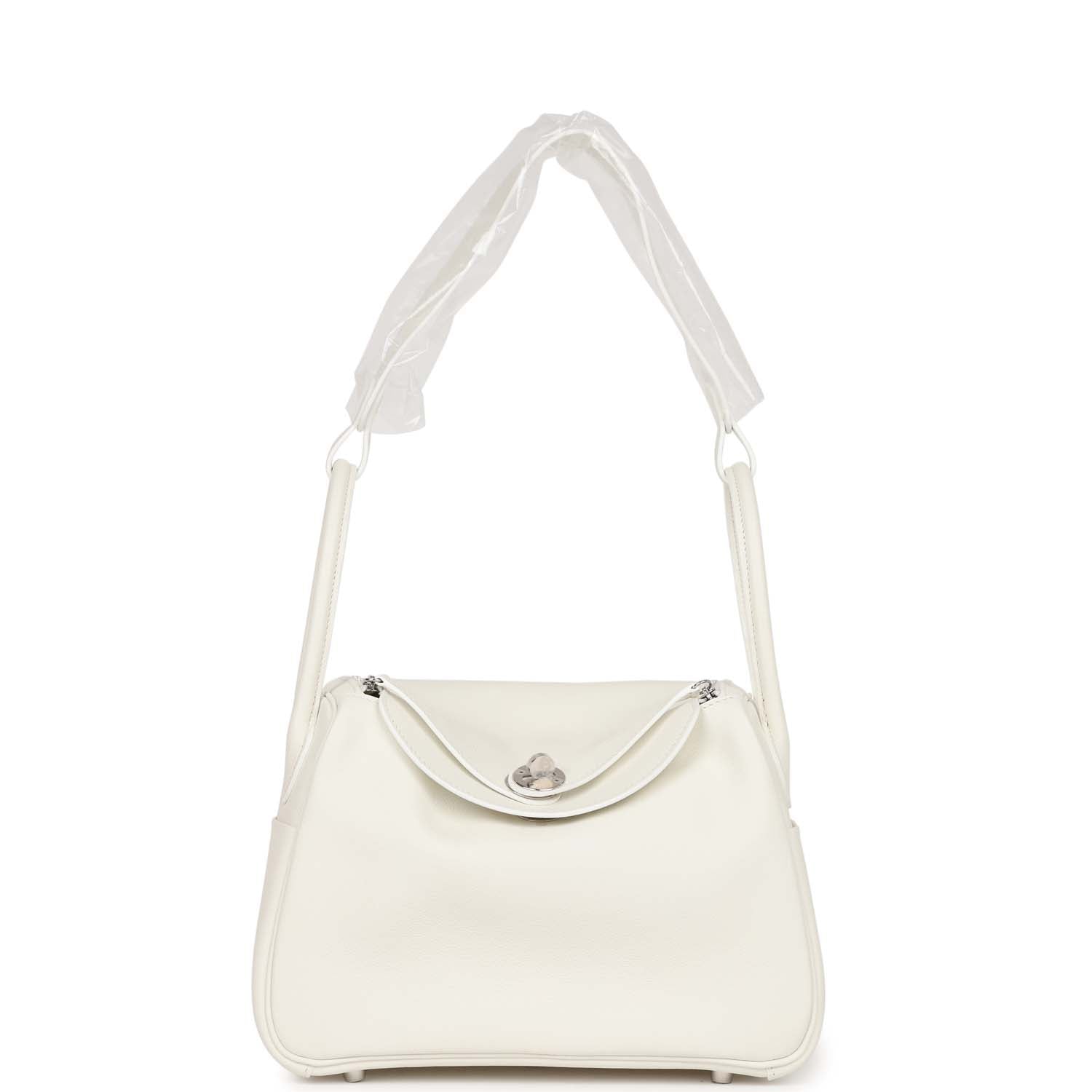 Lindy 26 White Evercolor Palladium Hardware Kilta bags