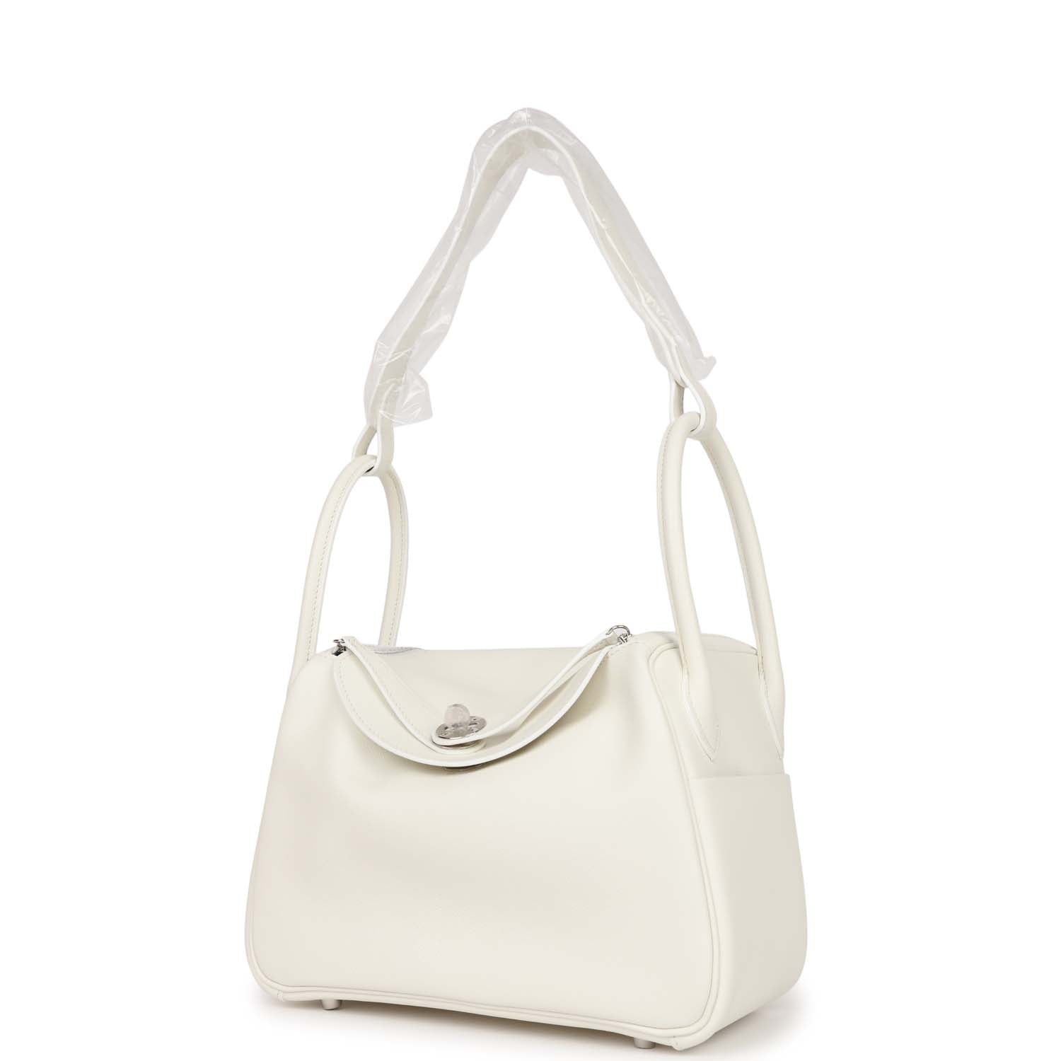 Lindy 26 White Evercolor Palladium Hardware Kilta bags