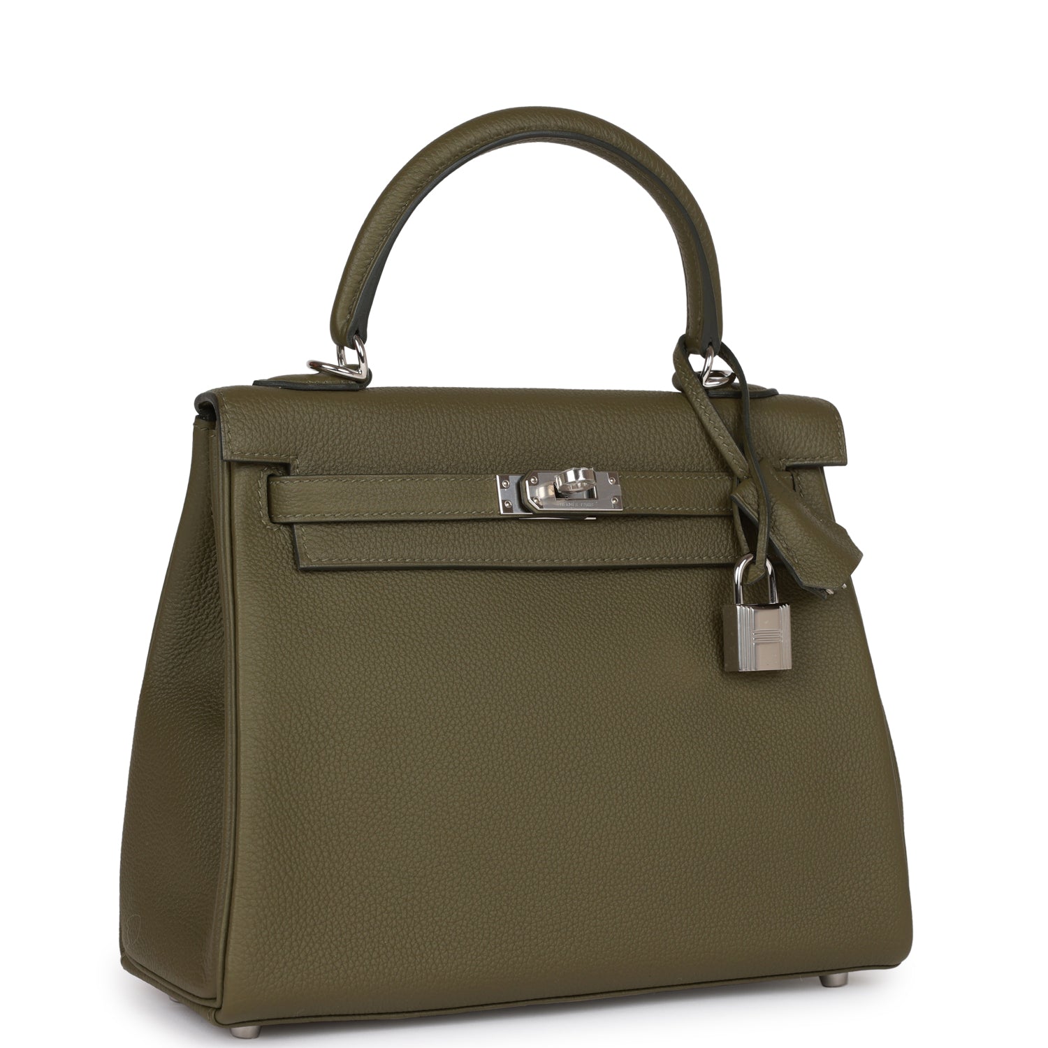 Kelly Retourne 25 Vert Veronese Togo Palladium Hardware Kilta bags