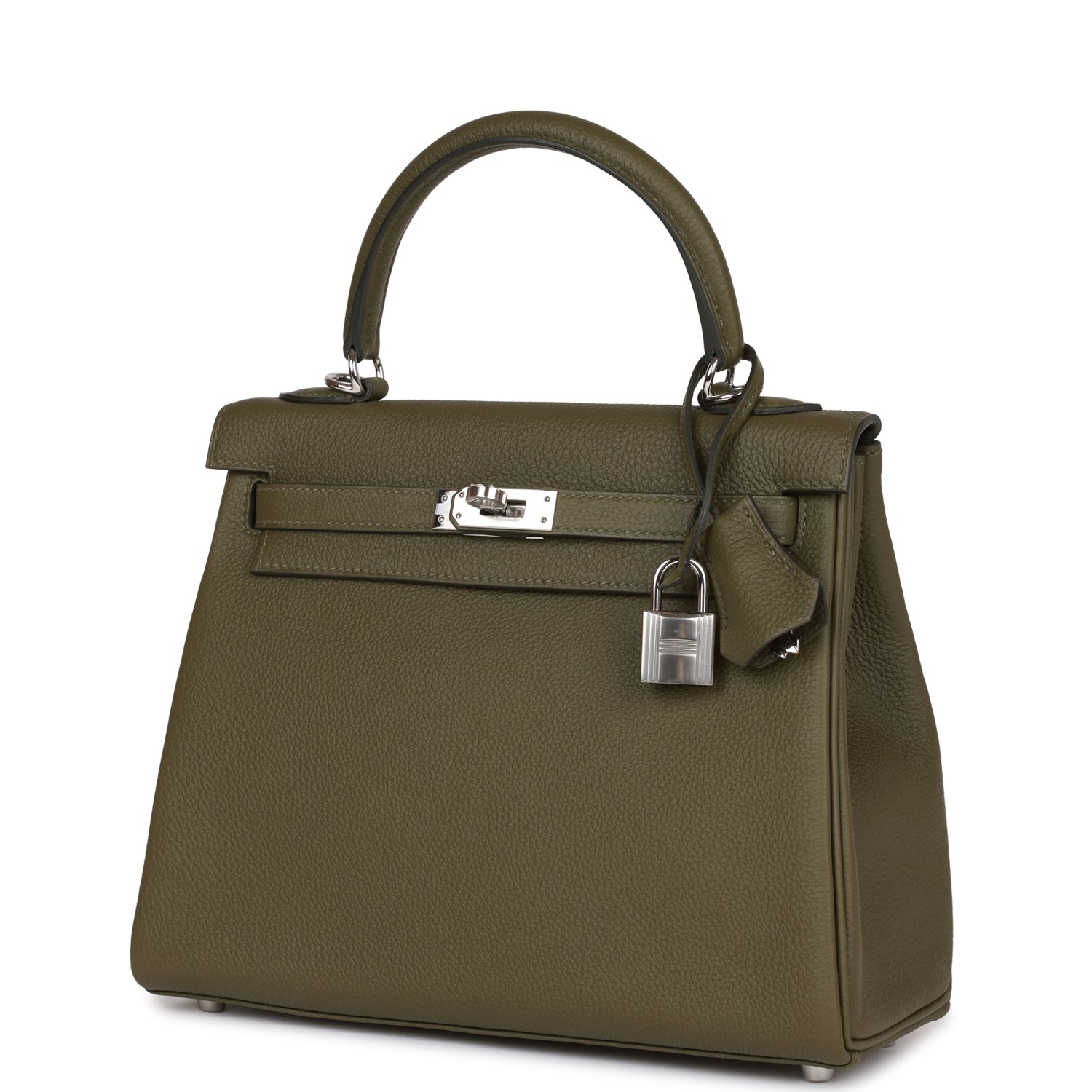 Kelly Retourne 25 Vert Veronese Togo Palladium Hardware Kilta bags