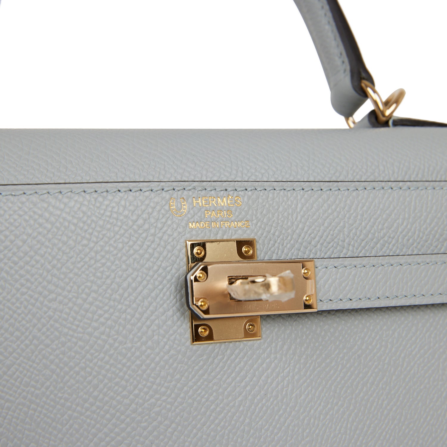 Hermes Special Order (HSS) Kelly Sellier 25 Bleu Glacier Verso Epsom Permabrass Hardware - sneakerhillcom