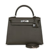 Kelly Sellier 28 Vert De Gris Epsom Palladium Hardware Kilta bags