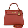 Kelly Sellier 25 Rouge Venetian Epsom Gold Hardware Kilta bags