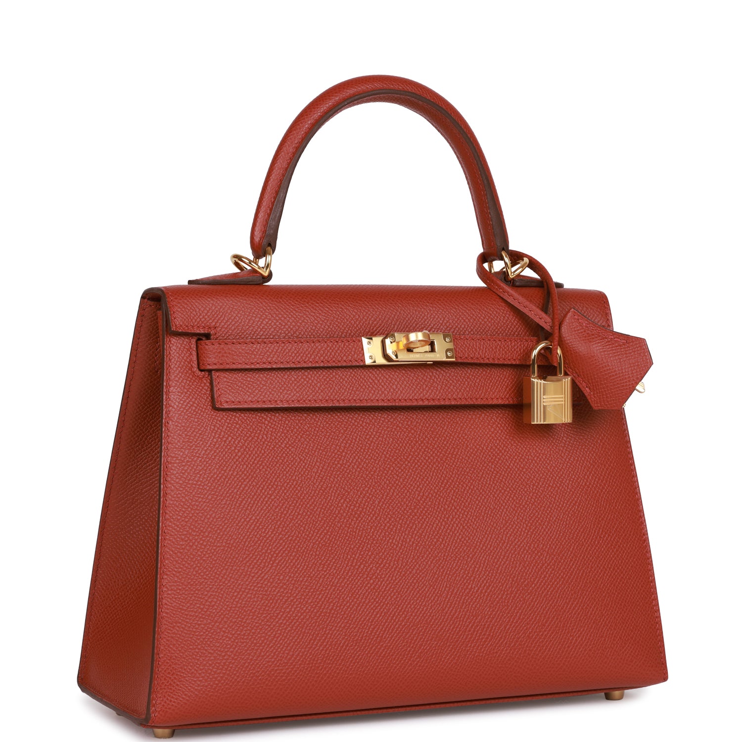 Kelly Sellier 25 Rouge Venetian Epsom Gold Hardware Kilta bags