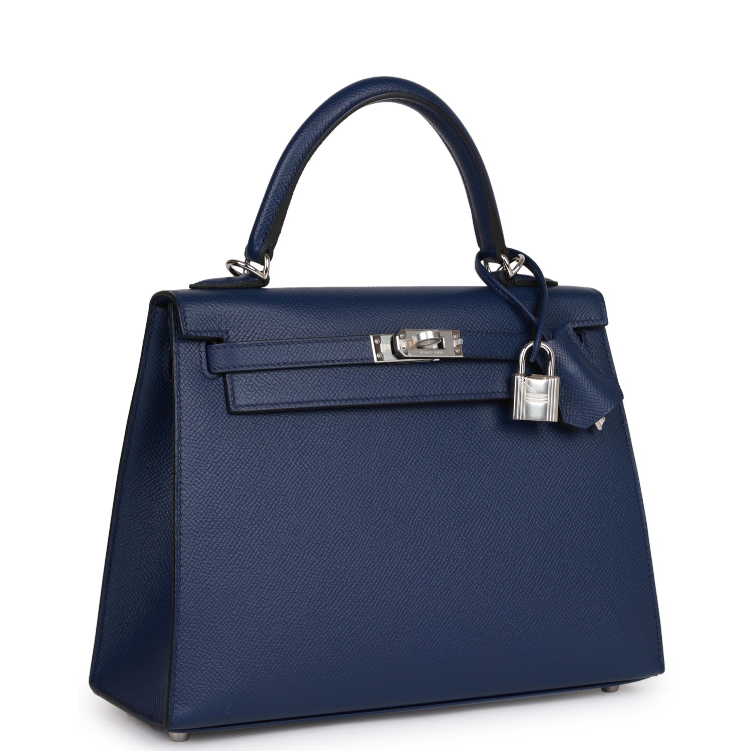 Hermes Kelly Sellier 25 Bleu Saphir Epsom Palladium Hardware - sneakerhillcom