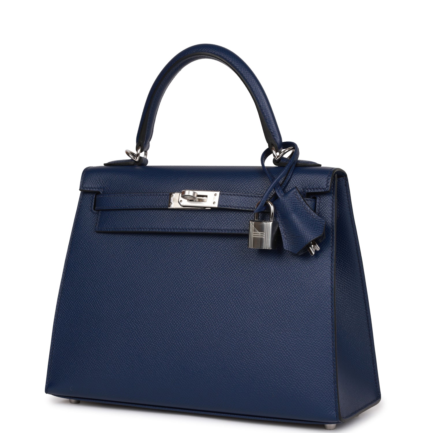 Hermes Kelly Sellier 25 Bleu Saphir Epsom Palladium Hardware - sneakerhillcom