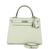 Hermes Kelly Sellier 25 Vert Fizz Epsom Palladium Hardware - sneakerhillcom