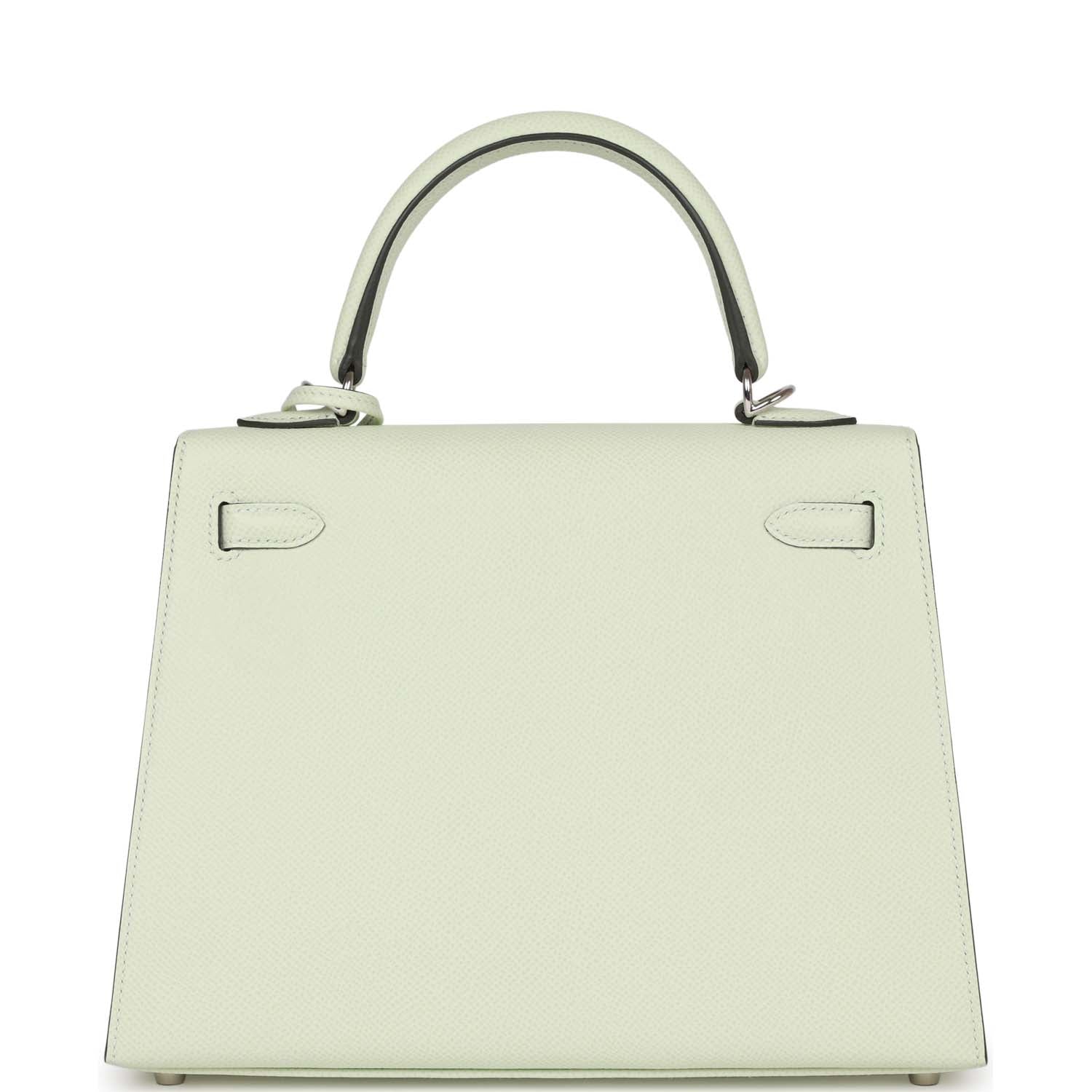 Hermes Kelly Sellier 25 Vert Fizz Epsom Palladium Hardware - sneakerhillcom