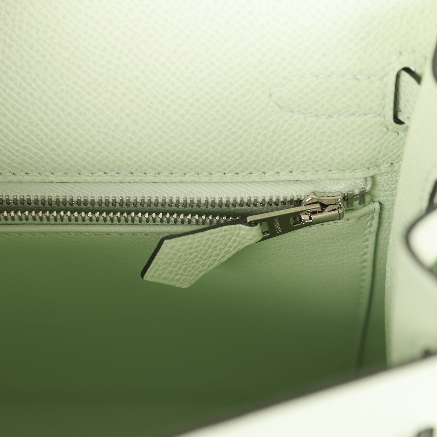 Hermes Kelly Sellier 25 Vert Fizz Epsom Palladium Hardware - sneakerhillcom