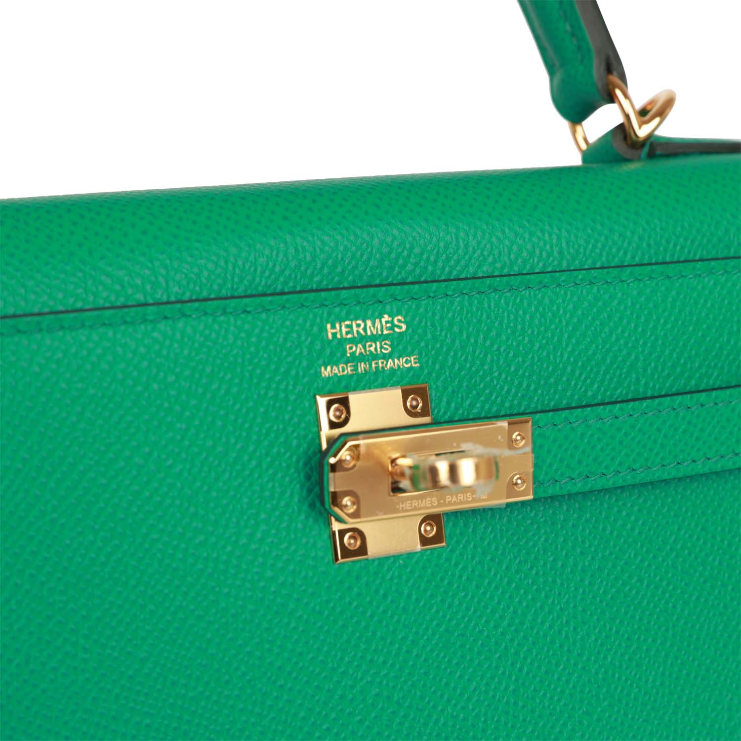 Kelly Sellier 25 Vert Jade Epsom Gold Hardware Kilta bags