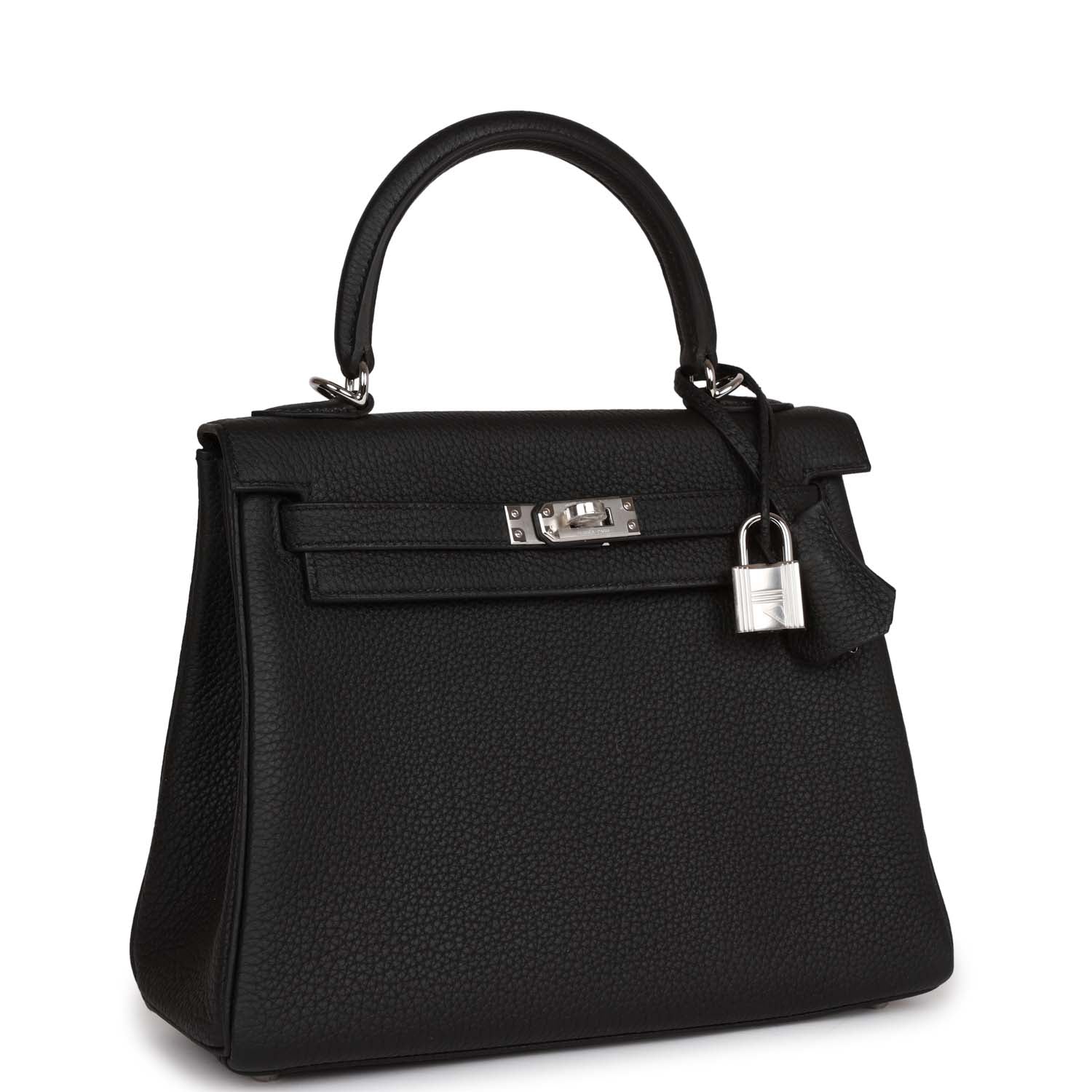 Kelly Retourne 25 Black Togo Palladium Hardware Kilta bags