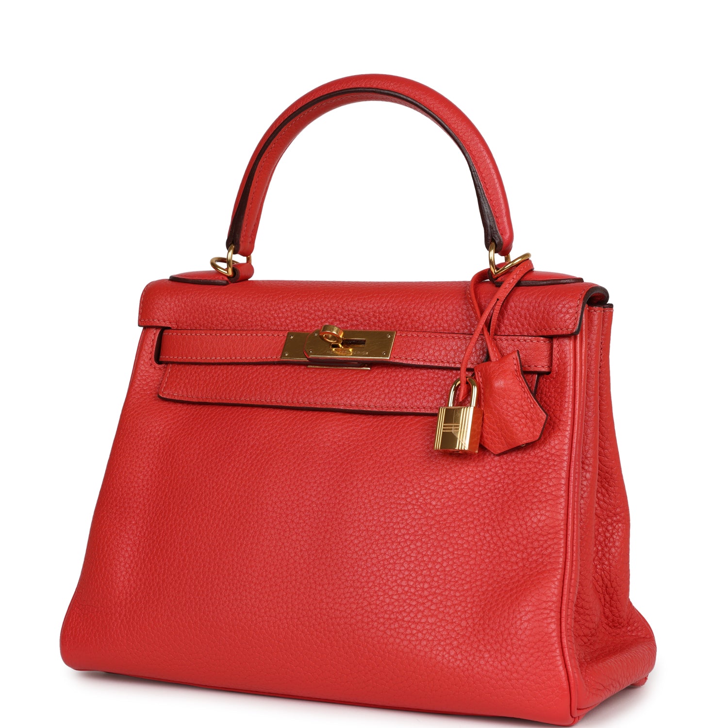 Kelly Retourne 28 Rouge Pivoine Togo Gold Hardware Kilta bags