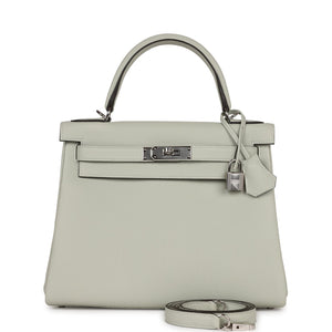 Kelly Retourne 28 Gris Neve Togo Palladium Hardware Kilta bags