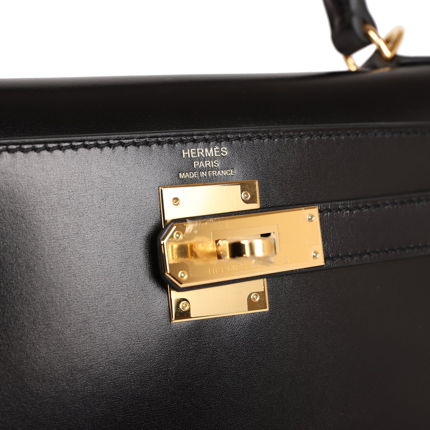 Kelly Sellier 28 Black Box Gold Hardware Kilta bags