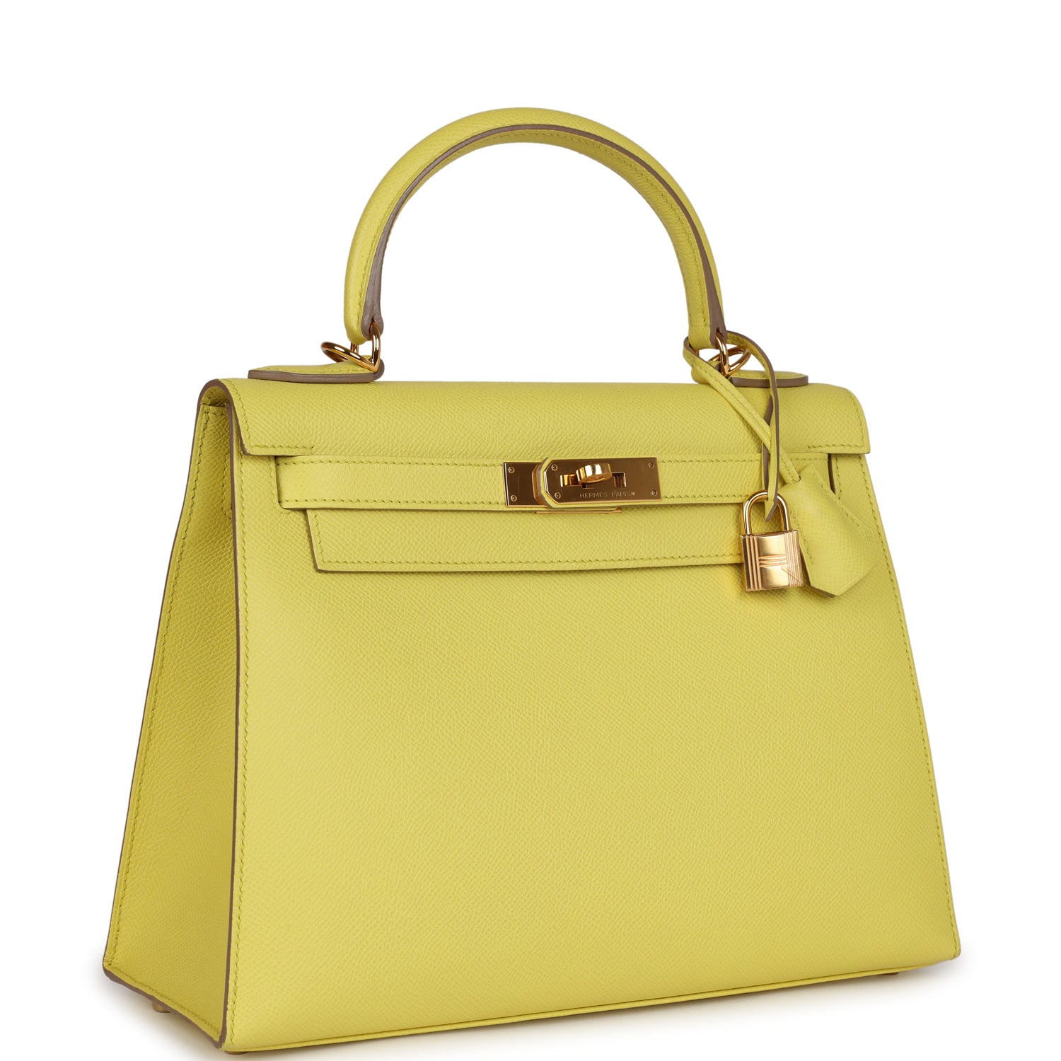 Kelly Sellier 28 Soufre Epsom Gold Hardware Kilta bags