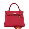 Kelly Retourne 25 Framboise Togo Gold Hardware Kilta bags