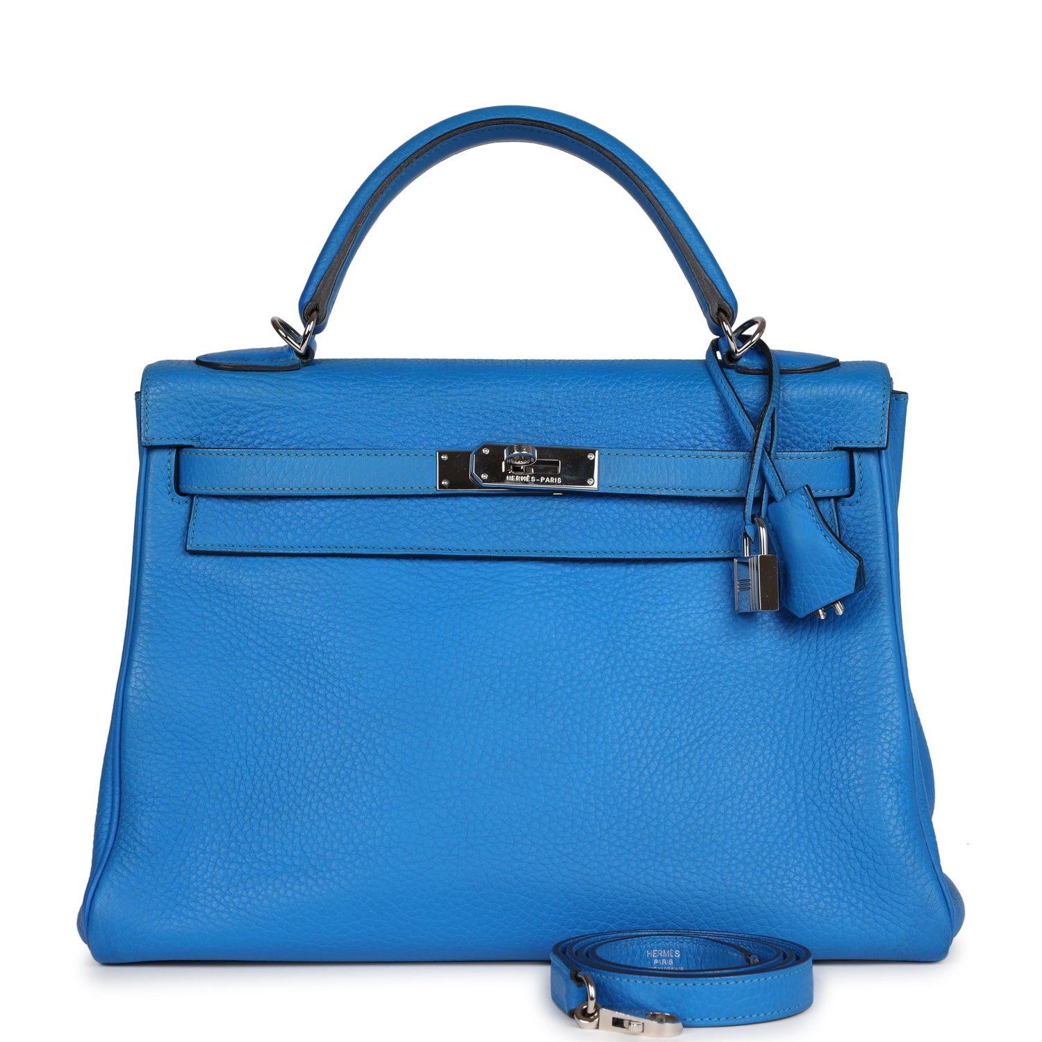 Kelly Retourne 32 Bleu Hydra Togo Palladium Hardware Kilta bags