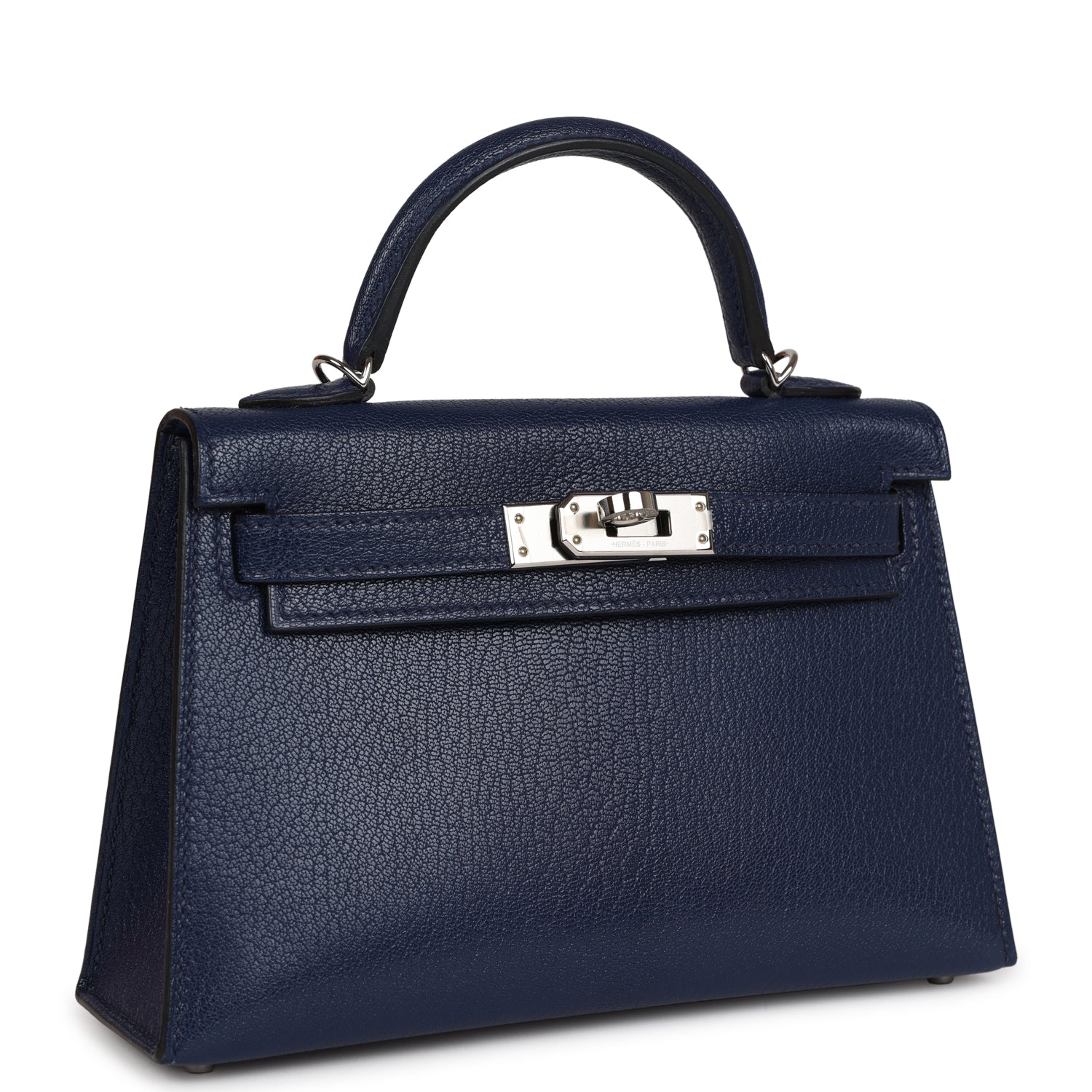 Kelly Sellier 20 Bleu Saphir Chevre Palladium Hardware Kilta bags