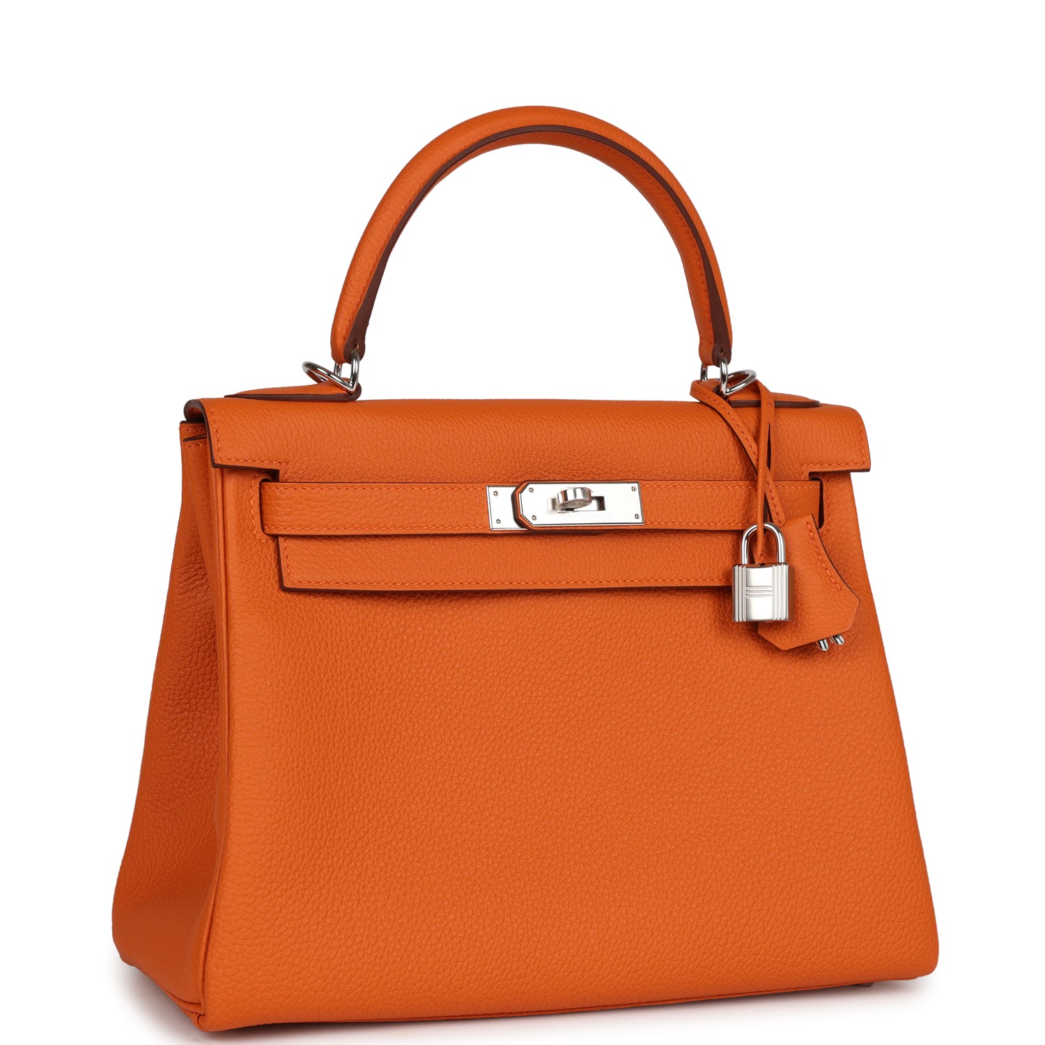 Kelly Retourne 28 Orange Togo Palladium Hardware Kilta bags