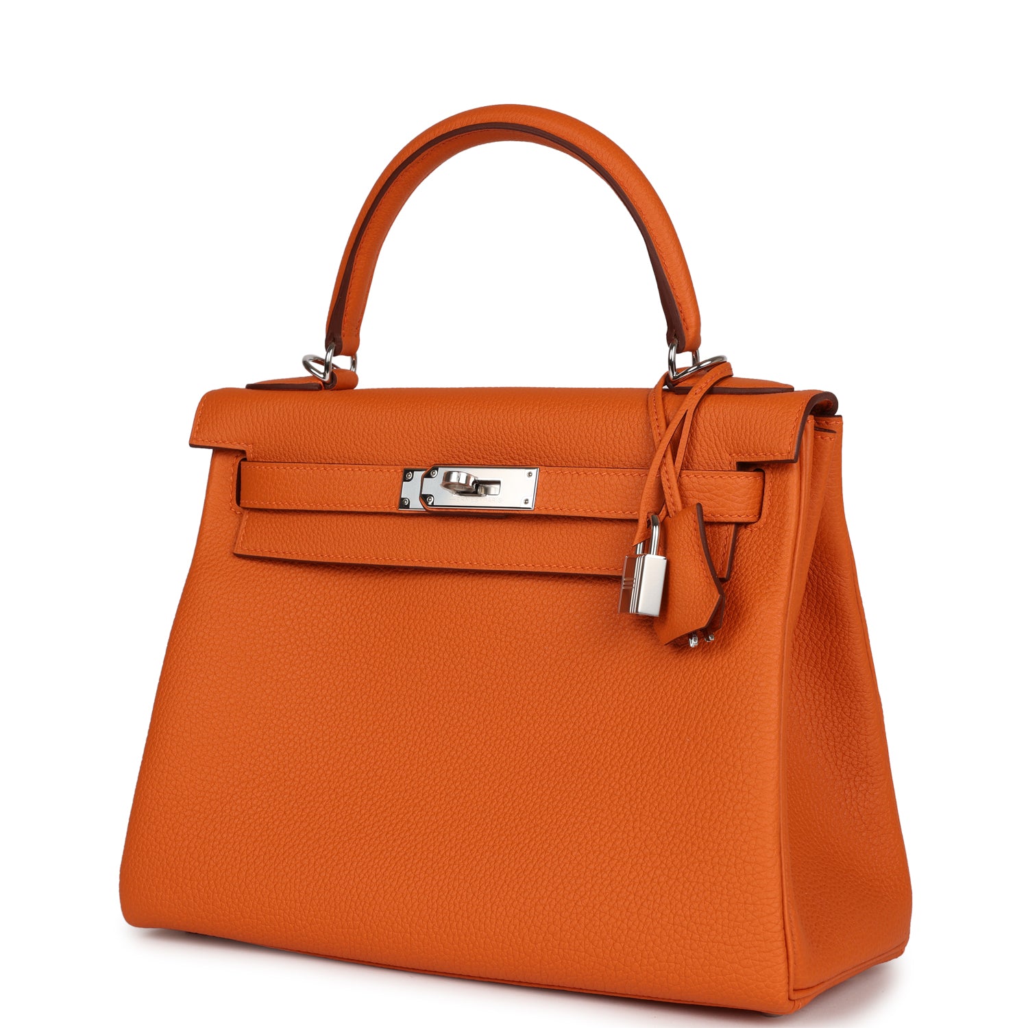 Kelly Retourne 28 Orange Togo Palladium Hardware Kilta bags