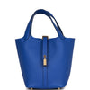 Picotin Lock 18 Bleu Royal Clemence Gold Hardware Kilta bags