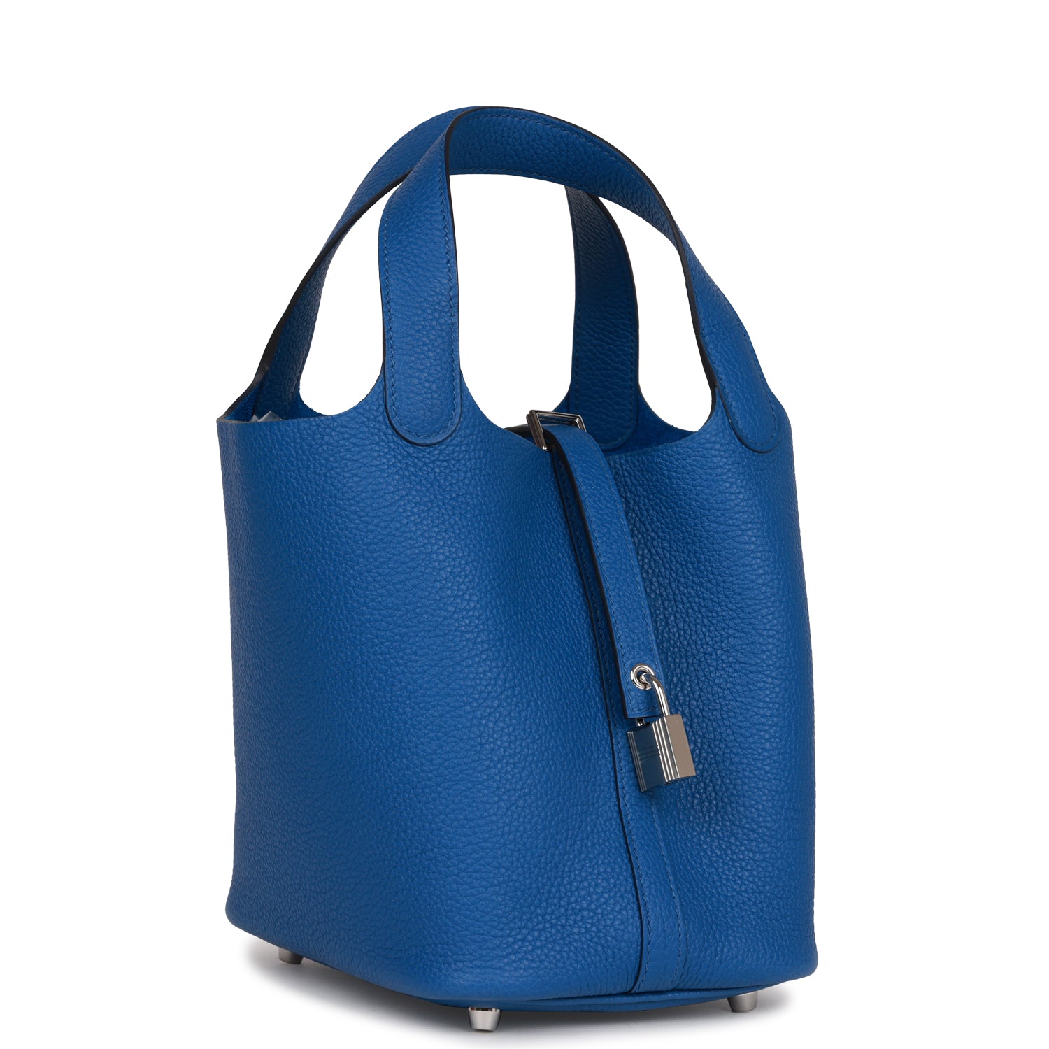 Picotin Lock 18 Bleu France Clemence Palladium Hardware Kilta bags