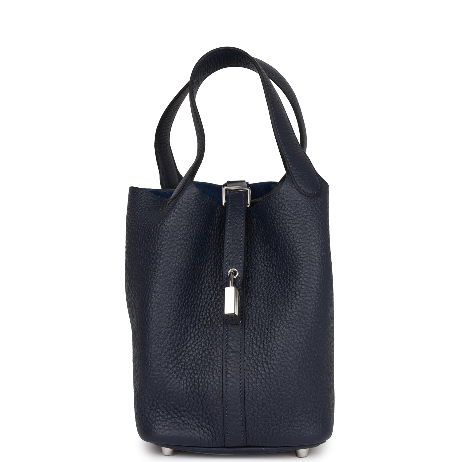 Picotin Lock 18 Bleu Nuit Clemence Palladium Hardware Kilta bags