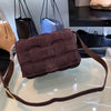 Sneakerhill - Suede Shoulder Bag Dark Brown - sneakerhillcom