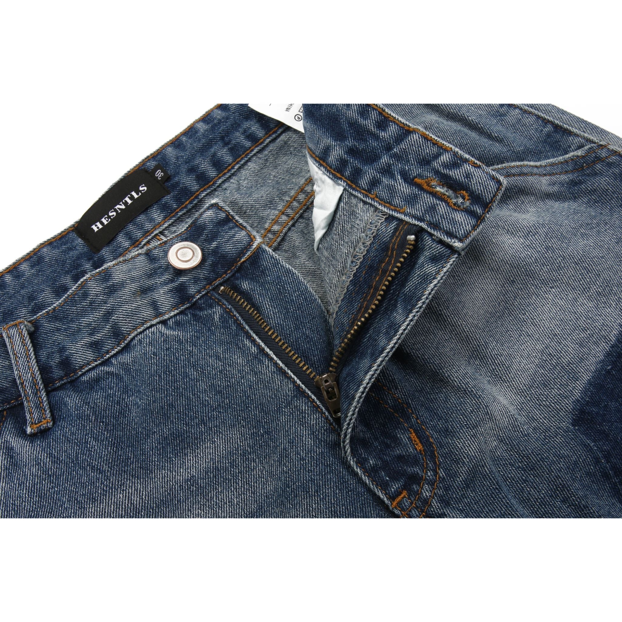 Sneakerhill Flare Denim - Patch-work Indigo - sneakerhillcom