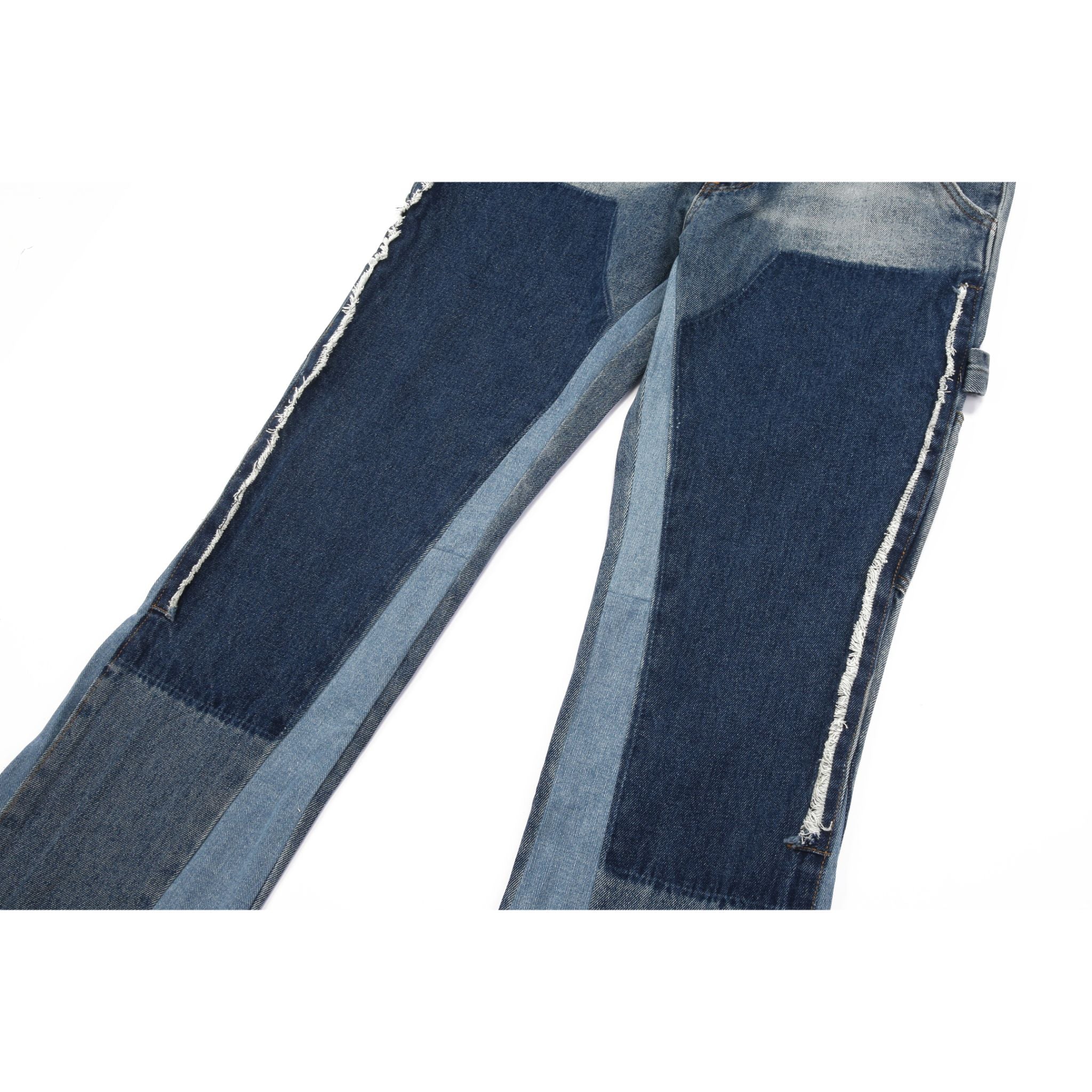 Sneakerhill Flare Denim - Patch-work Indigo - sneakerhillcom