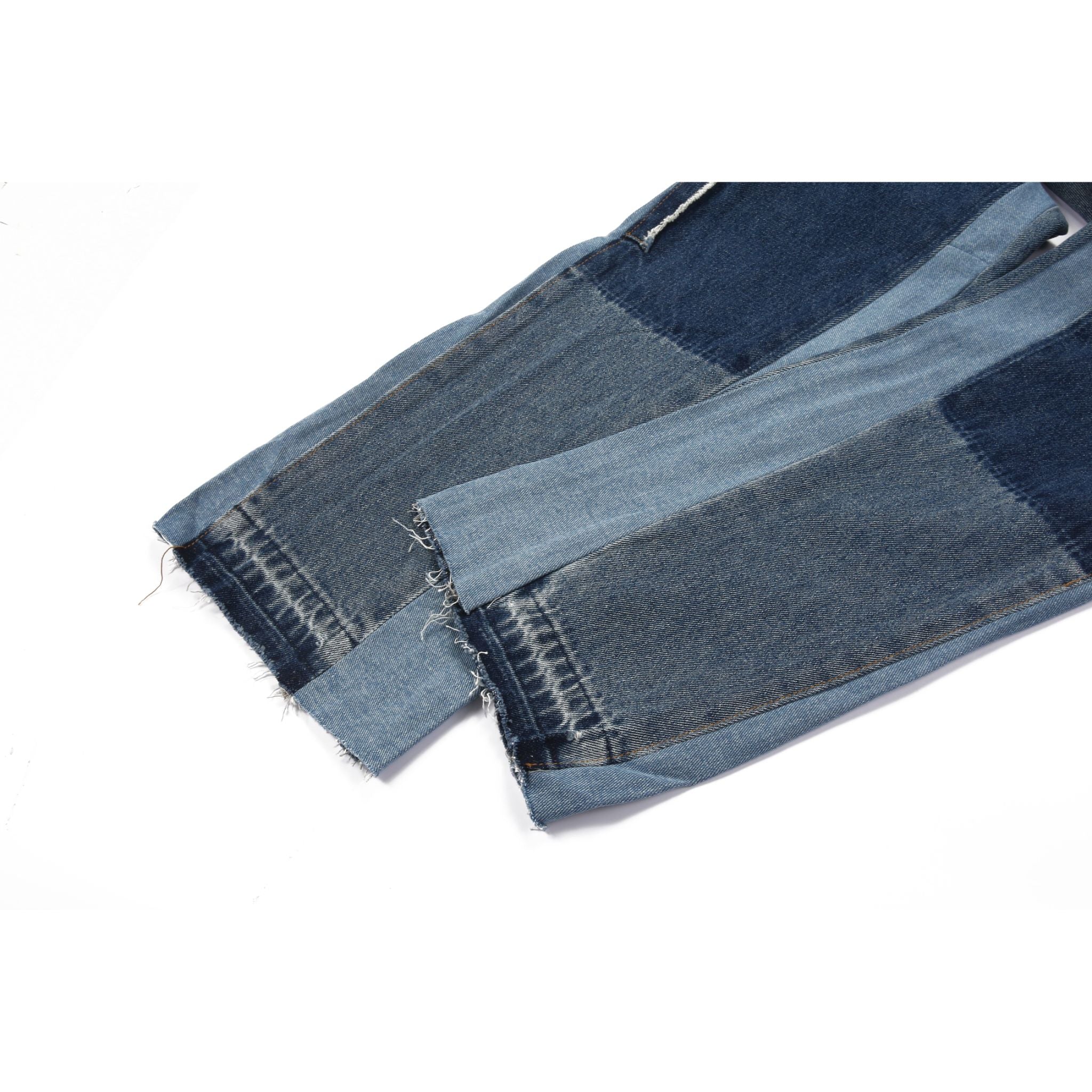 Sneakerhill Flare Denim - Patch-work Indigo - sneakerhillcom