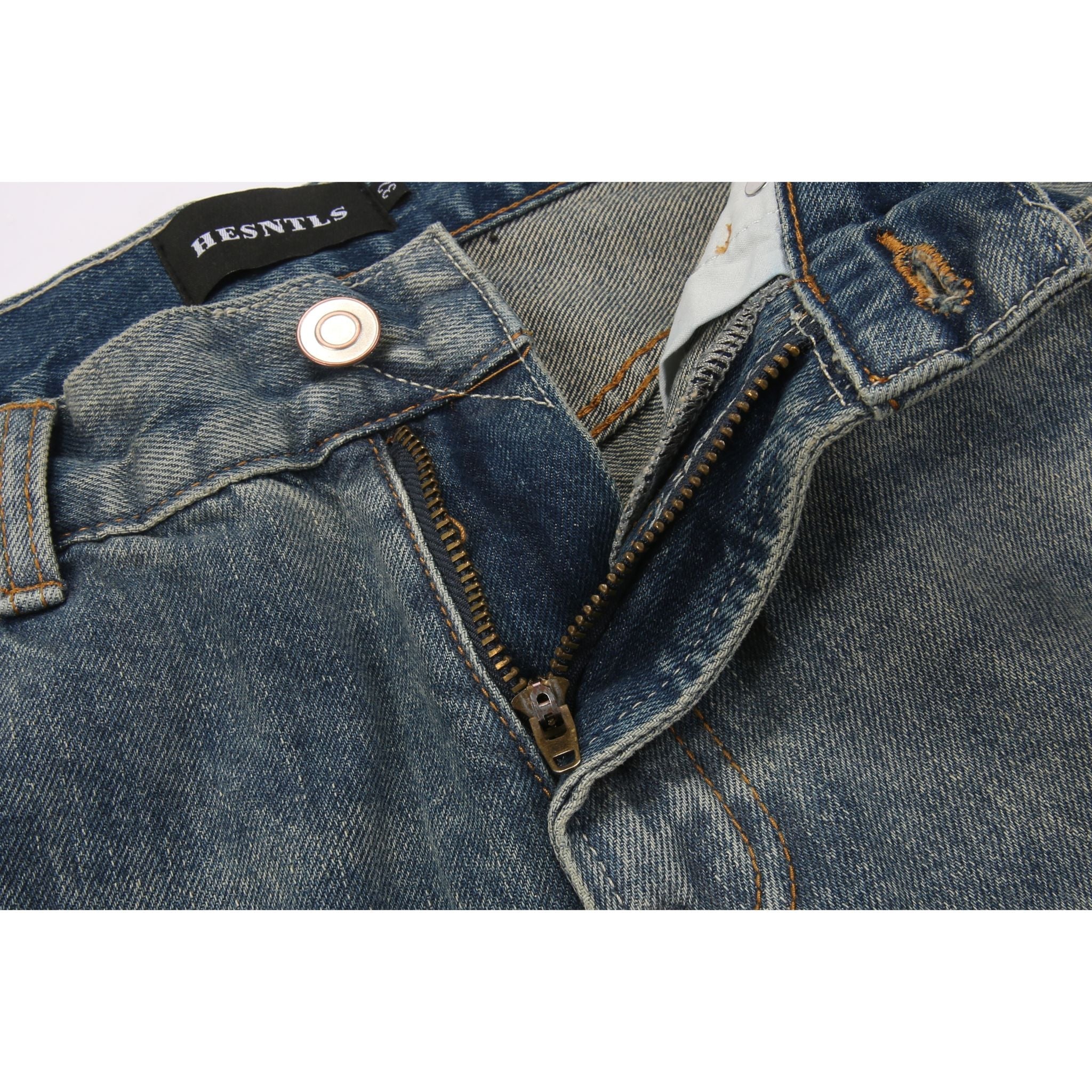 Sneakerhill Flare Denim - Destroyed Indigo - sneakerhillcom