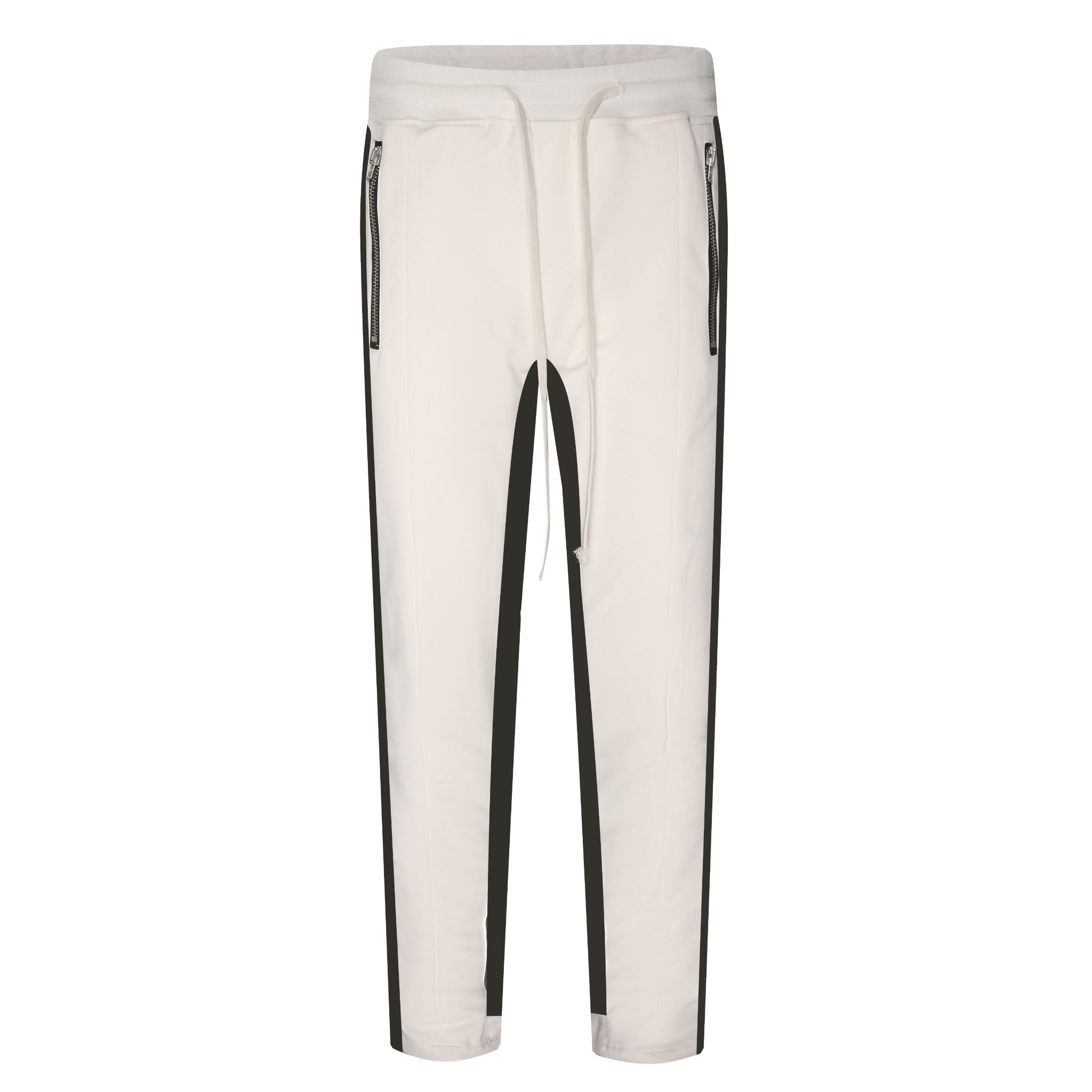 Double Stripped Track Pants v3 - White/Black - sneakerhillcom