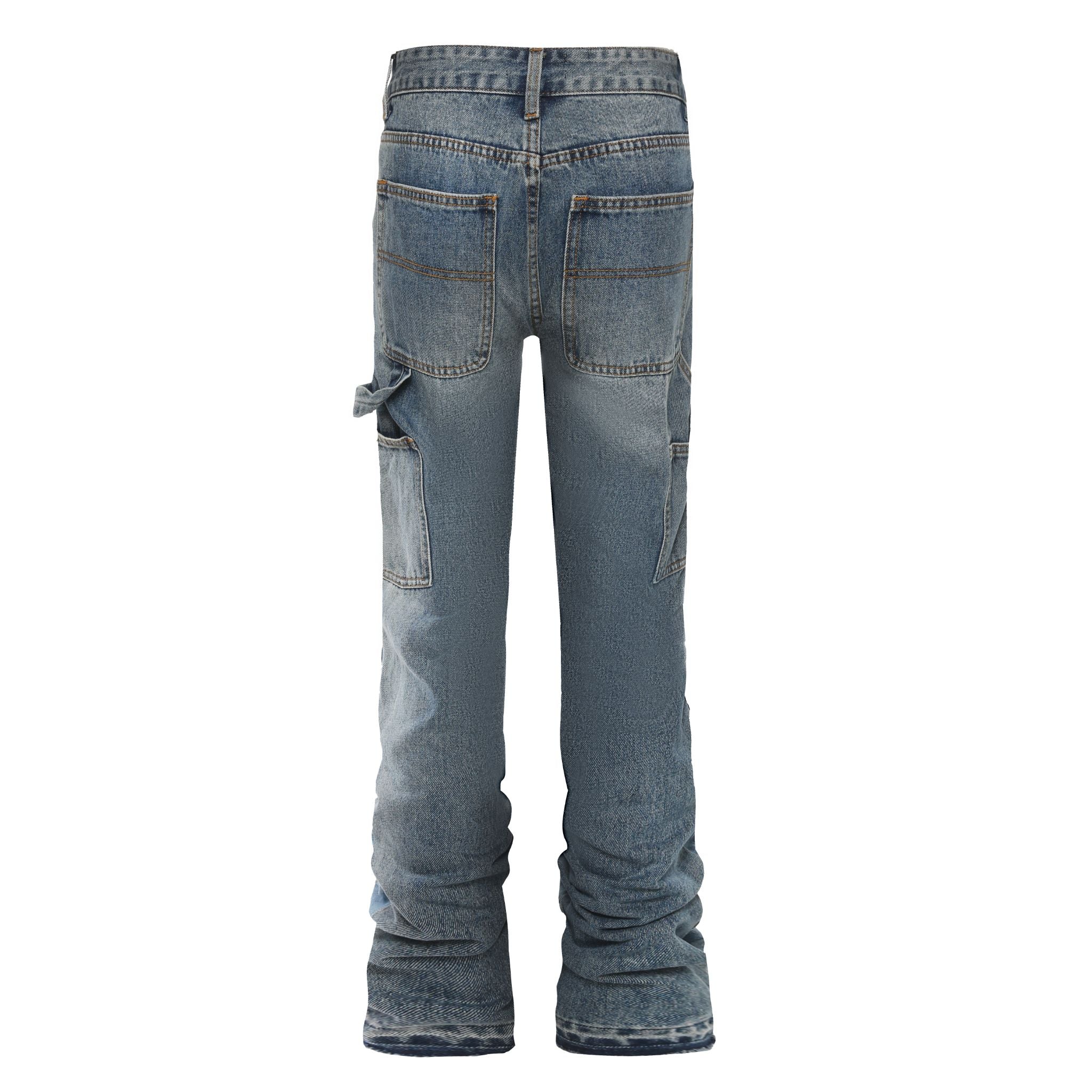 Sneakerhill Flare Denim - Patch-work Indigo - sneakerhillcom