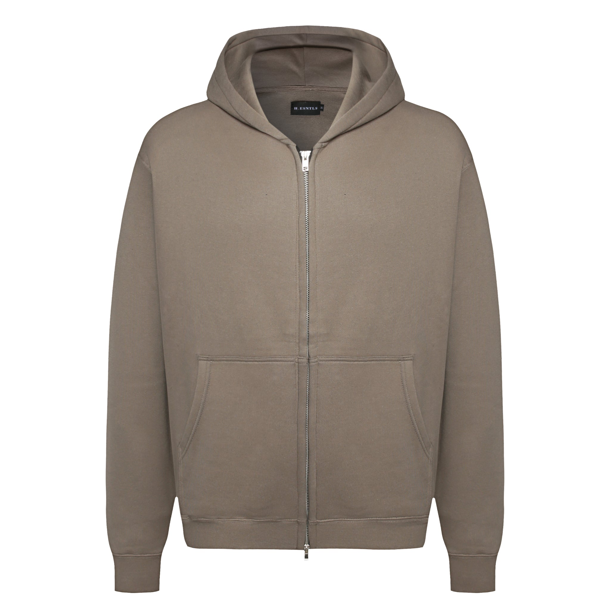 Sneakerhill Double Zipped Hoodie - Khaki - sneakerhillcom