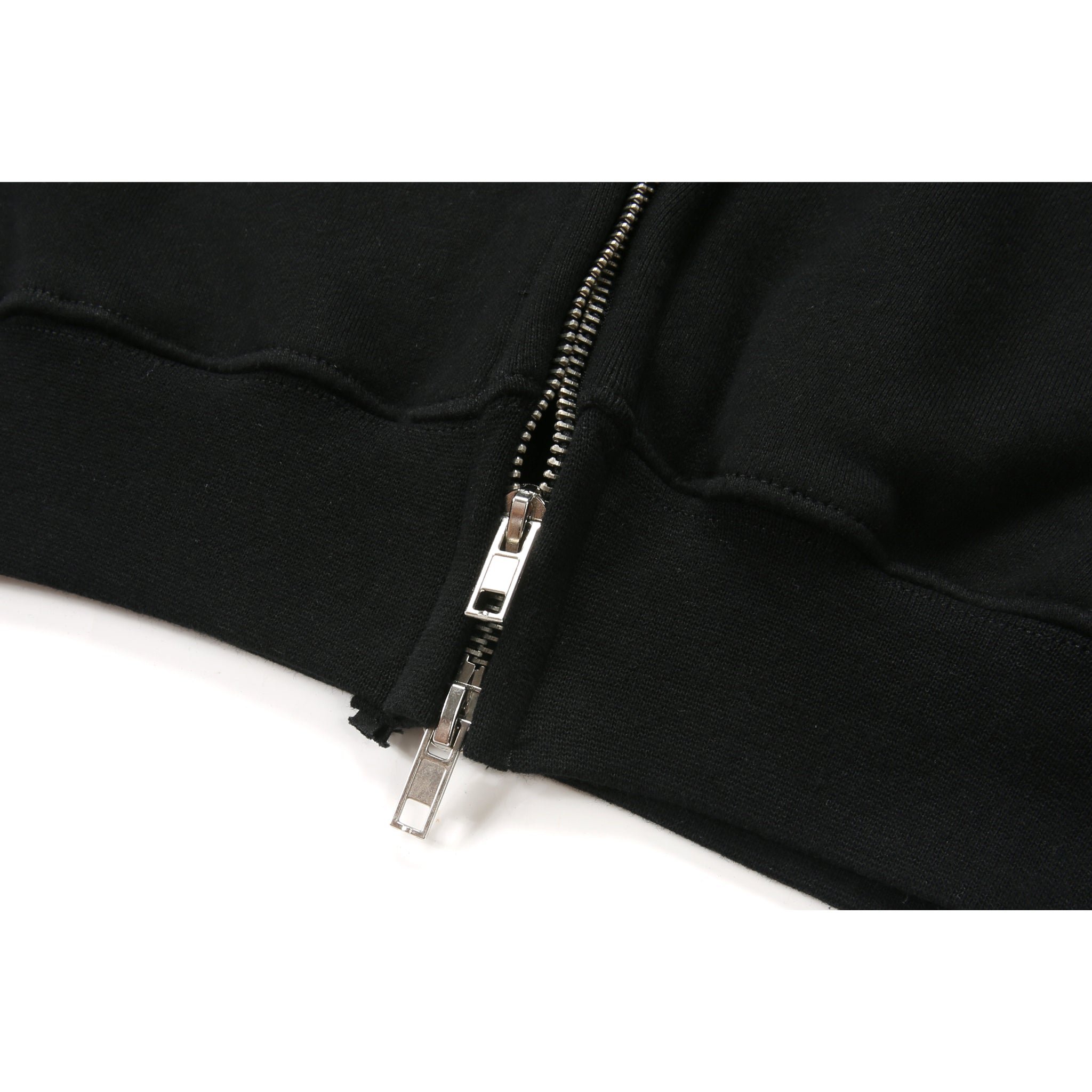 Sneakerhill Double Zipped Hoodie - Black - sneakerhillcom