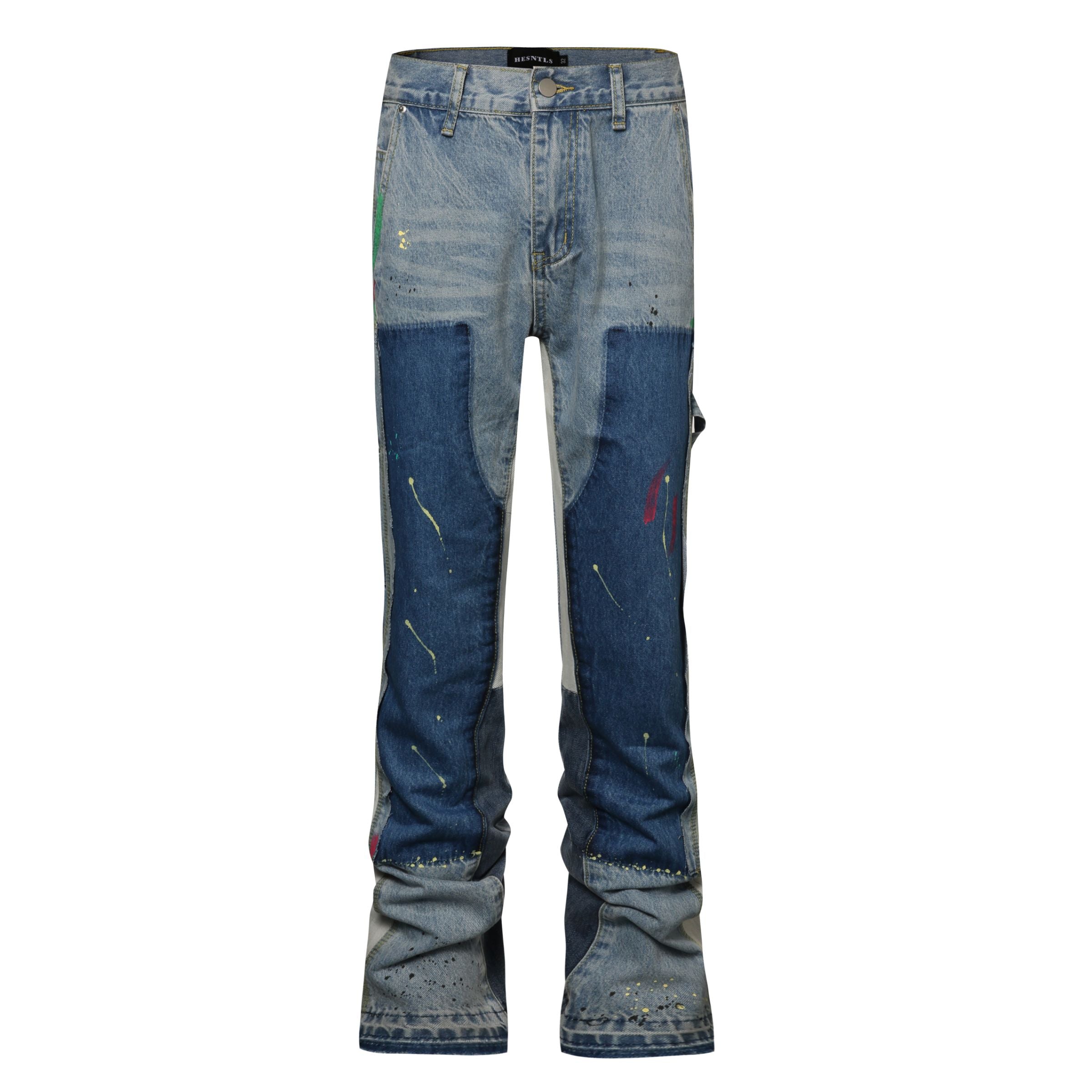 Sneakerhill Flare Denim - Patch-work Light - sneakerhillcom