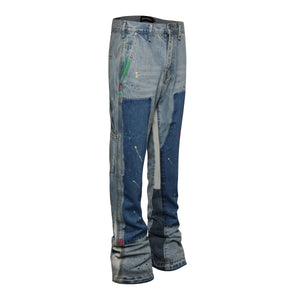 Sneakerhill Flare Denim - Patch-work Light - sneakerhillcom