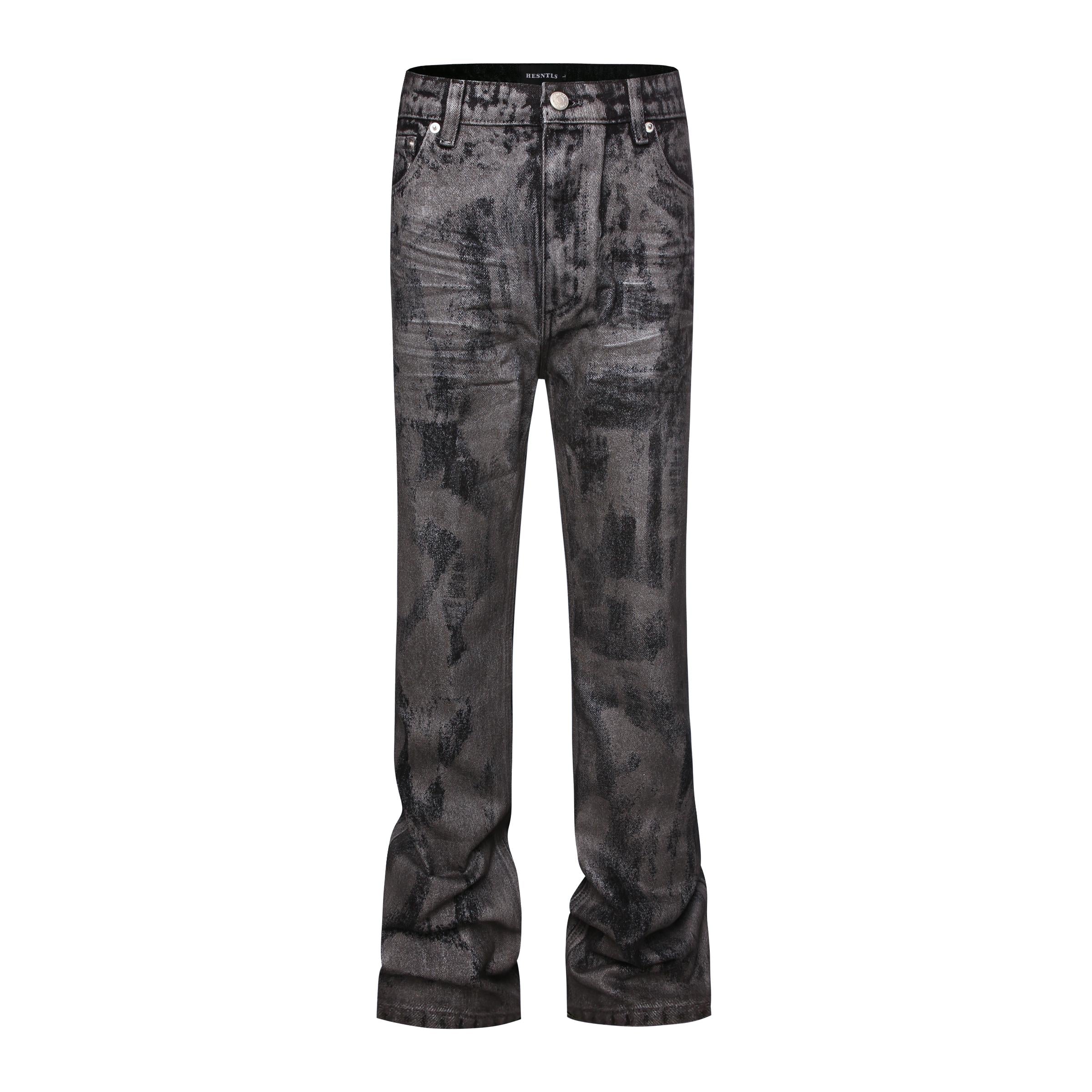 Sneakerhill Flare Denim - Distressed Grey - sneakerhillcom